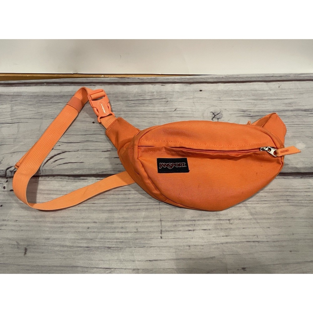 JANSPORT Pink Orange Fanny Pack - Two Zippers